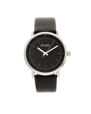Vereenvoudig het 6200 horloge met leren band