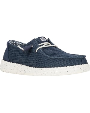HEYDUDE Wendy Stretch Mesh Polyester Vrouwen Navy Loafers