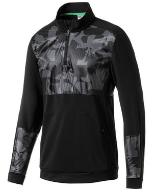 Puma Golf WarmCell Union Pullover 1/4 Zip Up Camo Heren Track Top 577912 02
