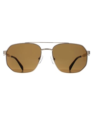 Alexander McQueen Aviator Unisex Goud Bruin AM0458S