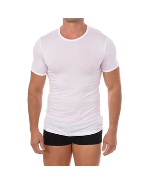 Mode Bamboe T-shirt korte mouw BKK1UTS03SI man