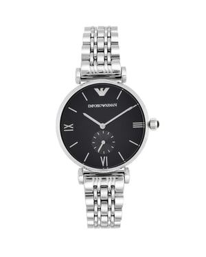 Emporio Armani AR1676 Zwarte Wijzerplaat Herenhorloge