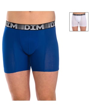 Pack-2 Heren 3D Flex Air Katoenen Lange Boxers D01N2
