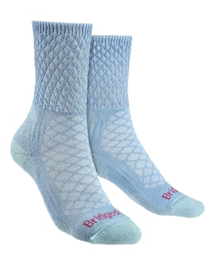 Bridgedale - Dames Wandelsokken Lichtgewicht Merino - Poederblauw