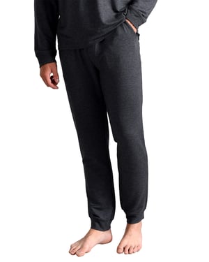 Heren Ted Baker Pyjama Broek | Ademend Casual Lange Pyjama Joggingbroeken met Zakken - Antraciet