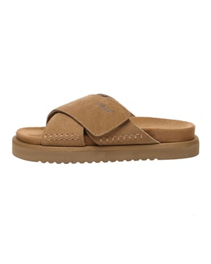 EVER AU Dames Leren Sandalen - Rose