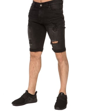 Heren Ripped Skinny Shorts