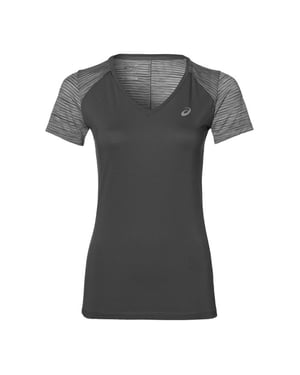 Asics Motion Cool FuzeX Dames Grijs T-shirt