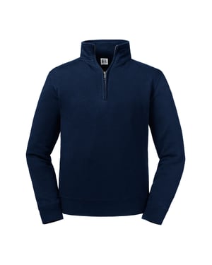 Russell Heren Authentieke Kwartier Ritssweatshirt (Franse marine)