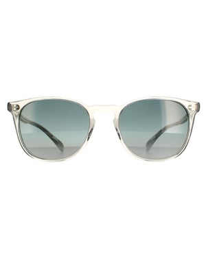 Oliver Peoples rond heren zwarte indigo fotochrome zonnebril