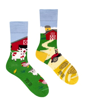 SPOX SOX - Heren & Dames Mismatched Grappige Sokken - Boerderij Sokken - Boerderij