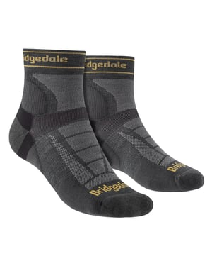 Bridgedale - Heren Hardloop Ultralichte Merino Sport Sokken - Gunmetal