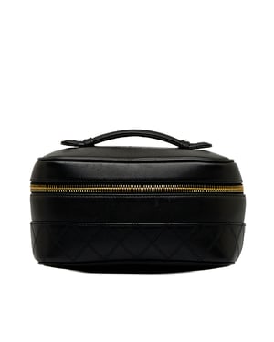 Vintage Chanel CC Vanity Bag Black