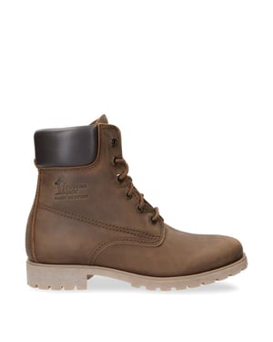 Panama Jack 03 dameslaarzen bruin waterdicht leer veterschoenen enkelchukka