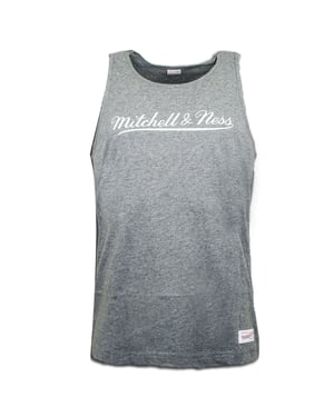Mitchell & Ness Script Logo Heren Grijs Vest