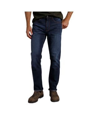 Weird Fish Heren Edward Denim Stretch Straight Jeans (Donkere Denim)