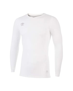 Umbro Heren Elite V Neck Base Layer Top (Wit)