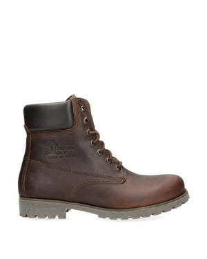 Panama Jack 03 C8 bruine herenlaarzen, waterdichte leren veters, enkelchukka, wandelen