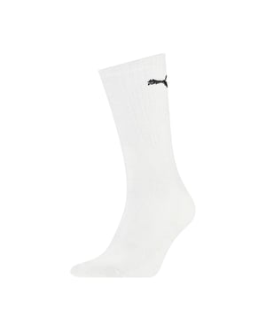 Puma Unisex Sportsokken voor volwassenen (set van 3 stuks) (Wit)