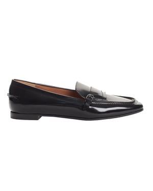 X3A079 dames leren loafers