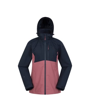 Mountain Warehouse Dames/Dames Rainforest II Extreme Colour Block Waterdicht Jasje (Marine)