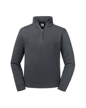 Russell Heren Authentieke Kwartier Ritssweatshirt (Konvooi Grijs)
