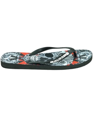 Philipp Plein Doodskop Zwarte Flip-Flops