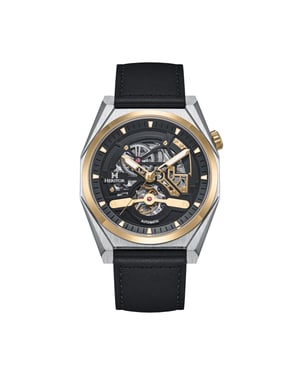 Heritor Automatic Amadeus semi-skelet lederen bandhorloge