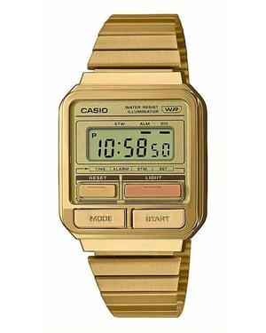 Casio Casio Collection Vintage Dames Horloge Goudkleurig A120WEG-9AEF