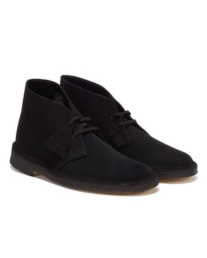 Clarks Originals Desert Suede Heren Zwart Laarzen