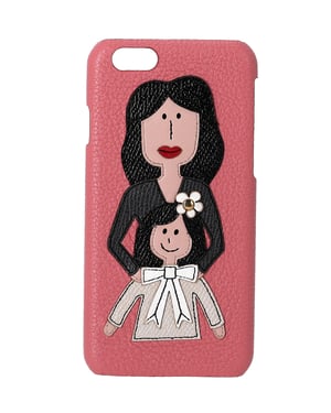 Dolce & Gabbana iPhone 6 Telefoonhoes in Roze Leer