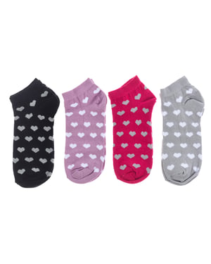 4er-Pack Damen-Söckchen, Damen-Kurzsocken