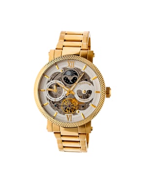 Heritor Automatische Aries Skelet Dial Armbandhorloge