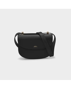 Geneve Mini Hobo Tas - A.P.C. - Leer - Zwart