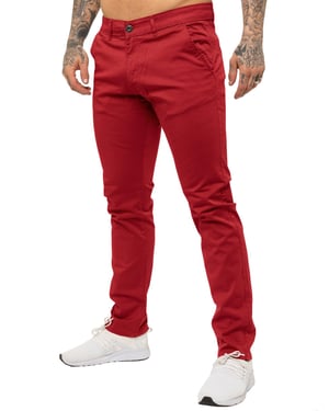 Enzo Heren Slim Fit Stretch Chino