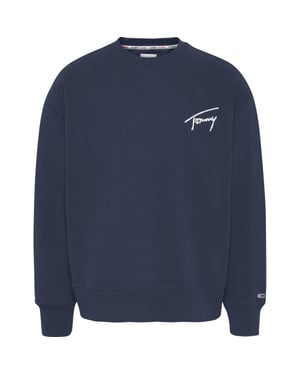 Tommy Jeans Sweaters Signature Crew Sweater Blauw