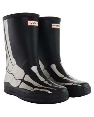Hunter First Reflecterende Zwarte Wellington Laarzen voor kinderen