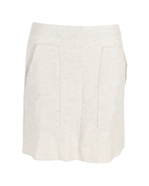Emporio Armani Suit Miniskirt in Crème Linnen