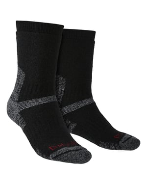 Bridgedale - Heren Outdoor Merino Wol Kniesokken - Zwart