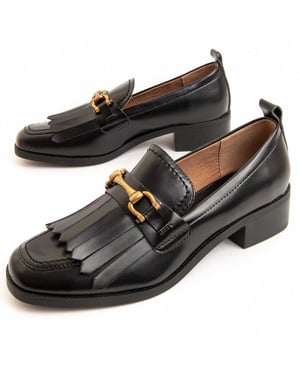 Montevita Heel Mocassin Megane In Zwart