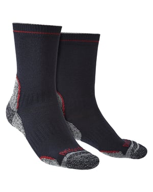 Bridgedale - Heren Wandelen Lichtgewicht Boot Sokken - Marineblauw / Rood