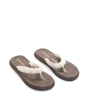 Dames Rocket Dog Sunset Cord teenslippers in Naturel
