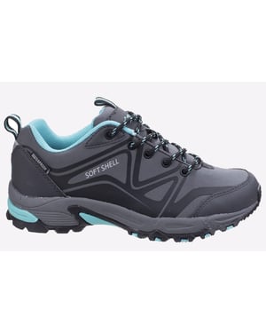 Cotswold Abbeydale Low Dames Wandelschoenen Grijs/Zwart/Aqua