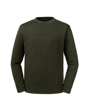Russell Volwassenen Unisex Pure Organic Reversible Sweatshirt (Donkere Olijf)