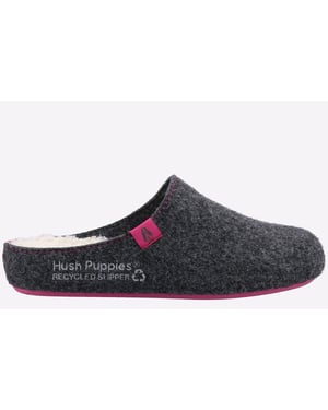 Hush Puppies The Good Dames Pantoffels In Antraciet
