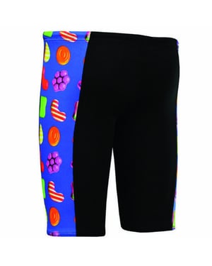 Maru Candy Pacer Panel Jammer Zwemshort Kinderen Zwart