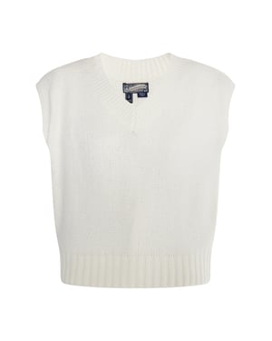 Dreimaster Slipover Dames wolwit