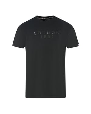 Aquascutum London 1851 Tape Logo Black T-Shirt