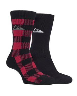 Storm Bloc - 2 paar thermo wandelschoensokken voor heren - SBMS037BLK