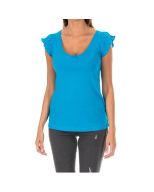 Mouwloos T-shirt met ronde hals ADM0102 vrouw